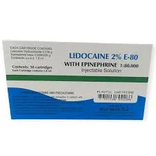 Locaine Dental Cartridges 1.25%W / 2%W
