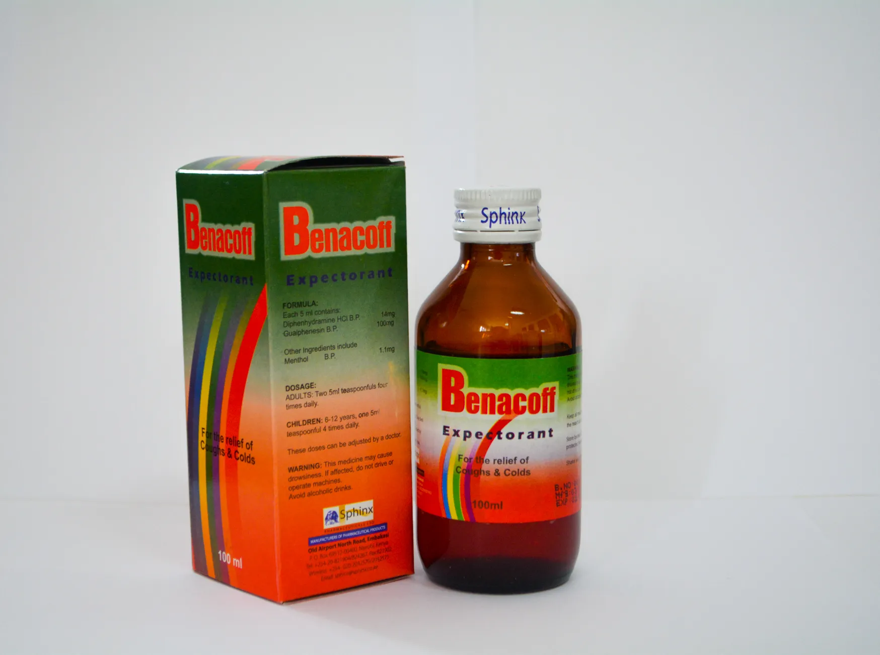 Benacoff Paediatric 4MG/5ML / 100MG/5ML / 1.1MG/5ML
